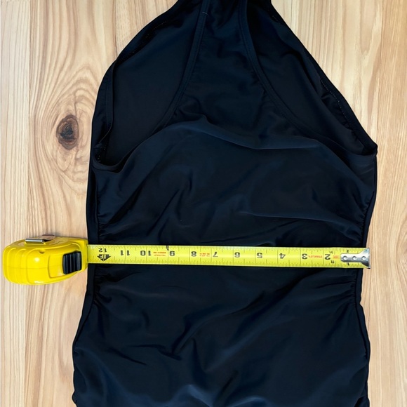 Merona Laser Cut Out Halter Tie One Piece Swimsuit Size Medium - Picture 5 of 7